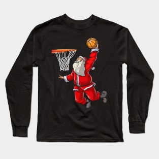 Basketball Santa Long Sleeve T-Shirt